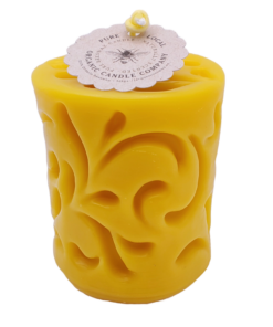 Casted Cylinder Beeswax Candle